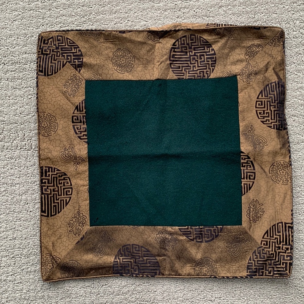 Vintage Shanghai Tang Silk Pillow Cover